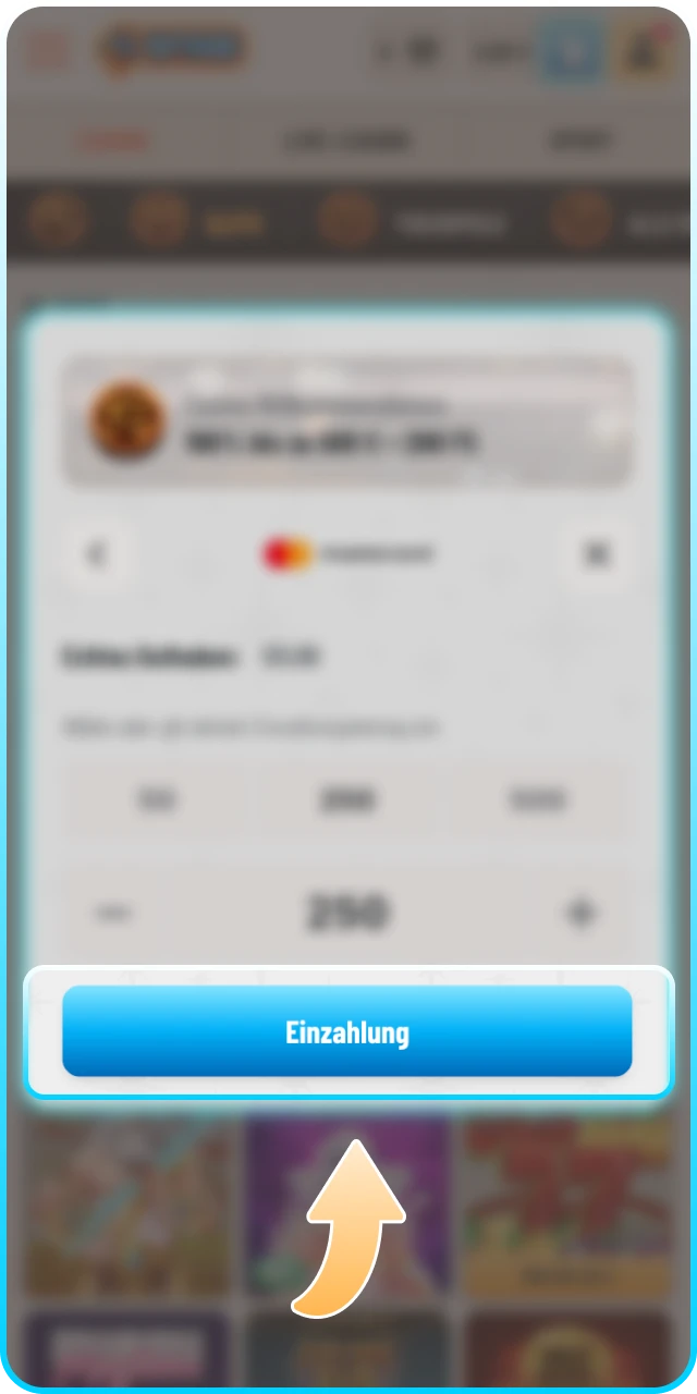 Bestätigen Sie Ihre Zahlung bei Wyns und beginnen Sie sofort zu spielen.