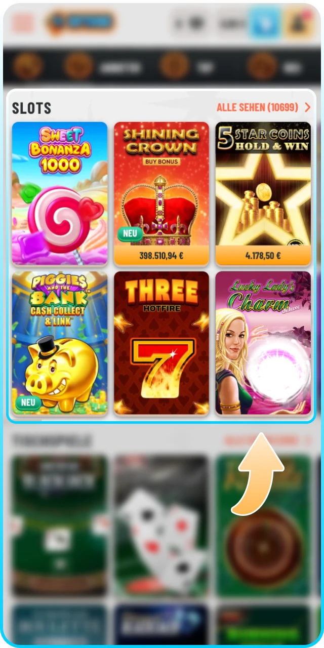 Öffnen Sie den Abschnitt Slots bei Wyns und entdecken Sie Vielfalt.